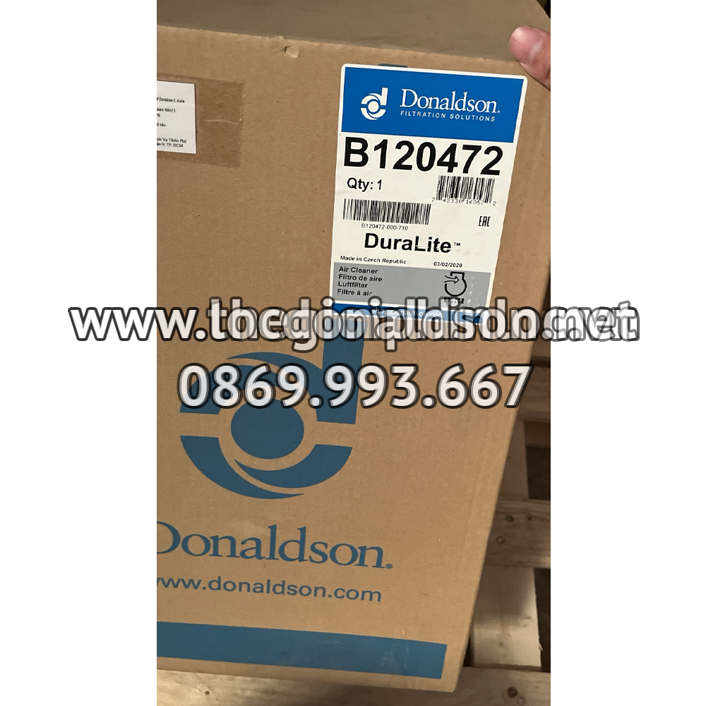 B120472 Donaldson lọc gió thô động cơ