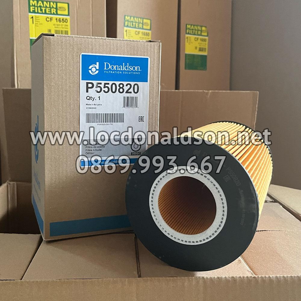 P550820 Donaldson lõi lọc nhớt động cơ